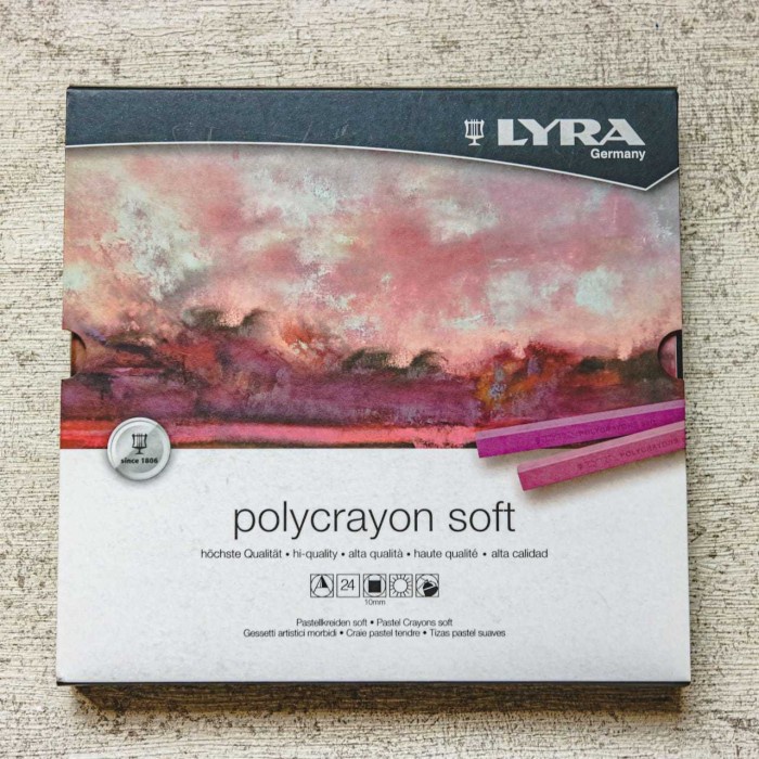 

PASTEL-DRY-OIL- LYRA POLYCRAYON SOFT SET 24 COLOURS / LYRA SOFT PASTEL / POLYCRAYONS -OIL-DRY-