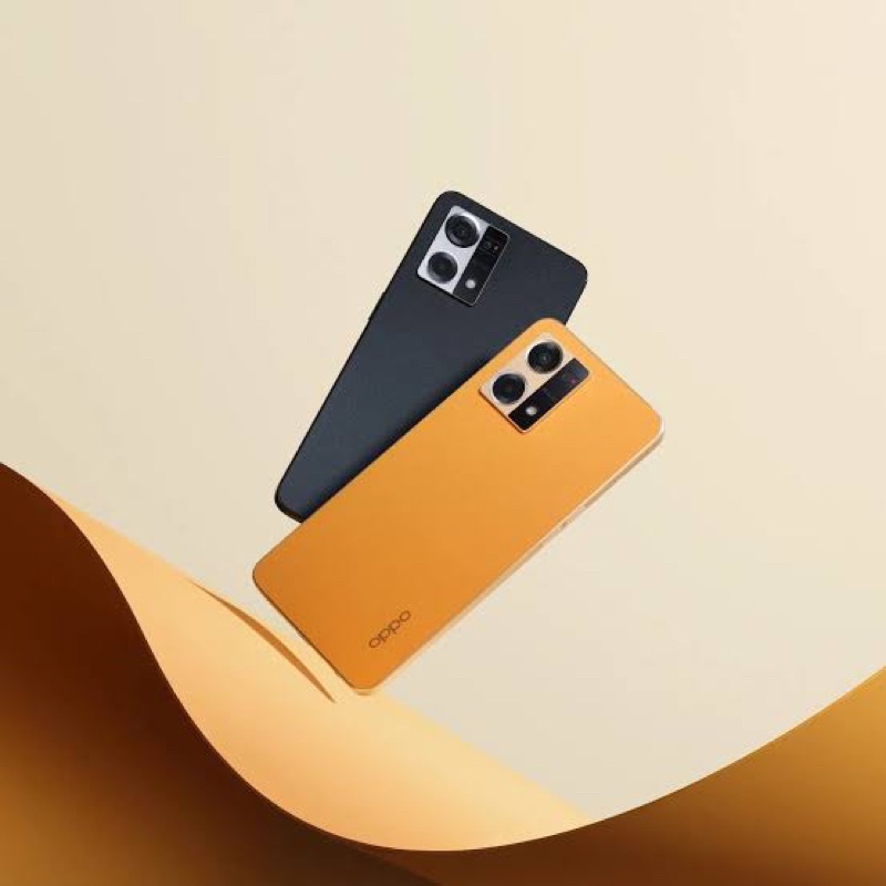 HANDPHONE OPPO RENO 7 4G RAM 8 GB ROM 256 GB COSMIC BLACK SUNSET ORANGE GARANSI RESMI INDONESIA