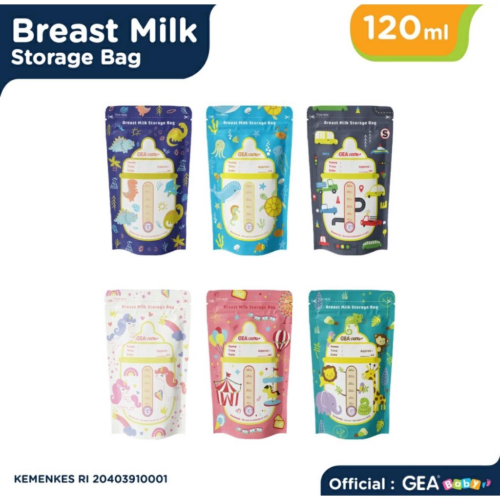 GEA BABY 120ML BREAST MILK STORAGE / KANTONG ASI