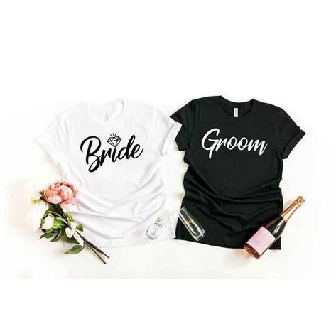 MYSTIQUE.ID-BAJU KAOS COUPLE BRIDE AND GROOM T-SHIRT LUCU DAN AESTHETIC