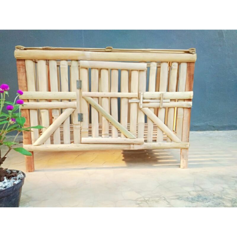 Jual Kandang Ayam Lipat Bambu Bongkar Pasang X Cm Shopee Indonesia