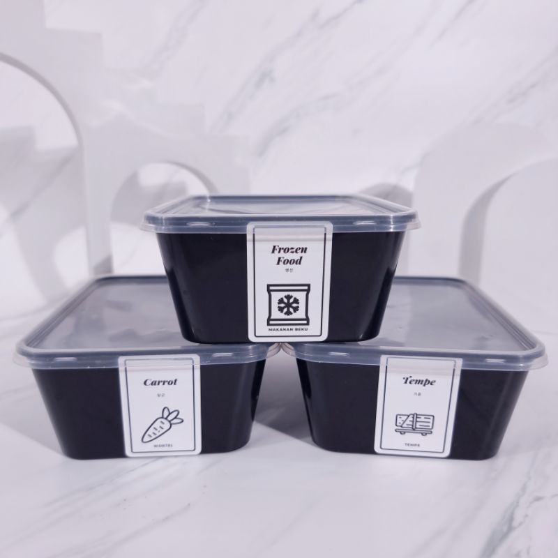 

READY & CUSTOM - STICKER Min 5 pcs Kulkas & Bahan Makanan ICON - Sticker Label Bumbu Dapur dan Rumah - Kitchen Essentials - Custom Waterproof Anti Air