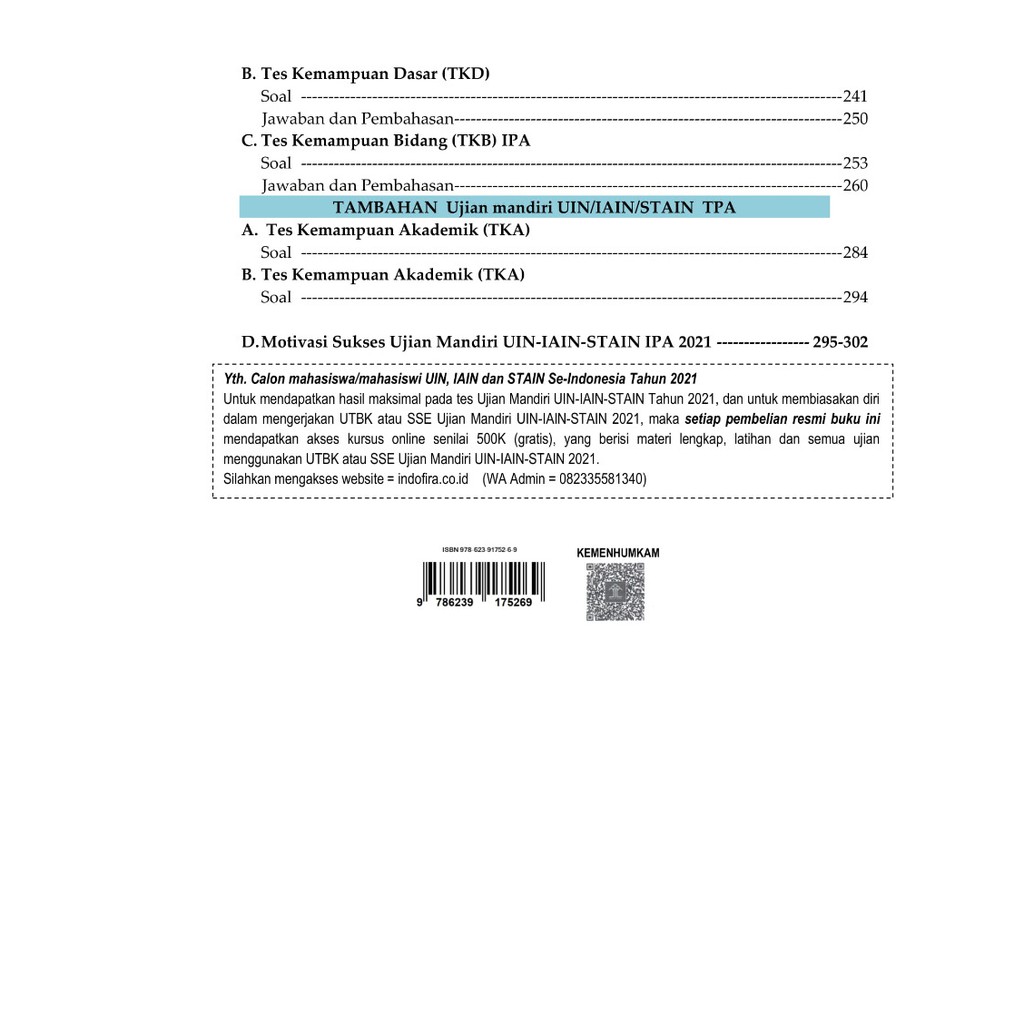 Buku Ujian Mandiri Ipa Uin Iain Stain Soal Ujian Mandiri Uin Iain Stain 2021 Saintek Shopee Indonesia