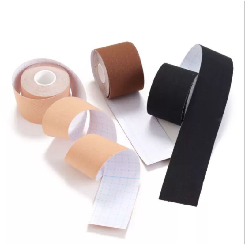 Bralogy - Boob Tape / Bra Tape / Body Tape 5 meter GRATIS NIPPLE COVER &amp; GUNTING