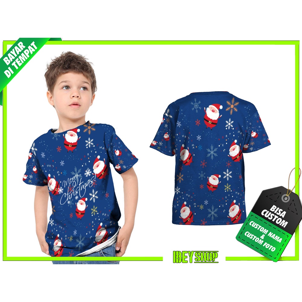 Kaos Anak MERRY CHRISTMAS NATAL 2021 - 26 Custom Fullprint