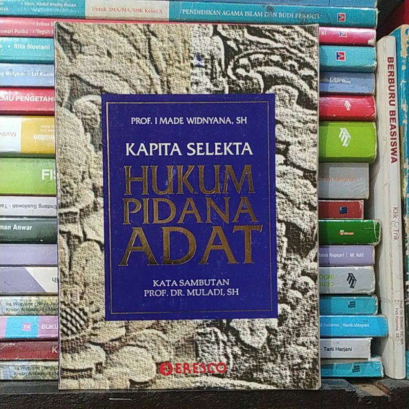 kapita selekta hukum pidana adat Prof i made widnyana sh