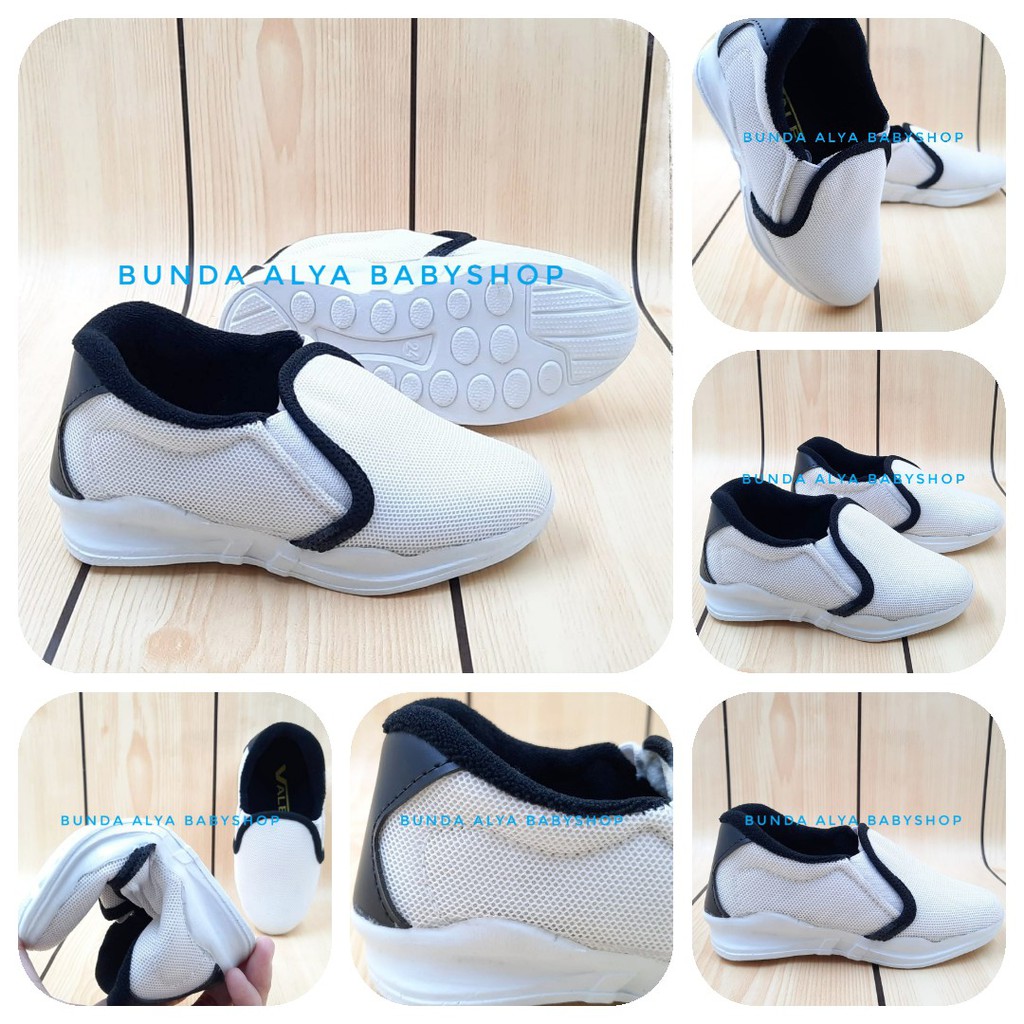 Sepatu Anak Laki Sport Usia 2 3 Tahun  Size 22 - 24 PUTIH - Sepatu Anak Cowok Balita Sport Alas Karet Anti Licin