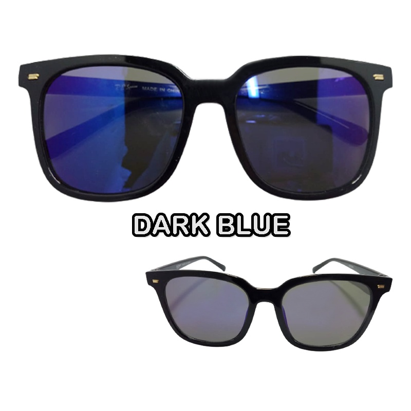 Kacamata Hitam Anti Silau Lensa Black Mirror Fashion Pria Wanita Unisex Sunglasses Big Eye Kacamata Gaya Berkendara Kacamata Sepeda Kacamata Dewasa Normal Fashion Traveling Kacamata Outdoor