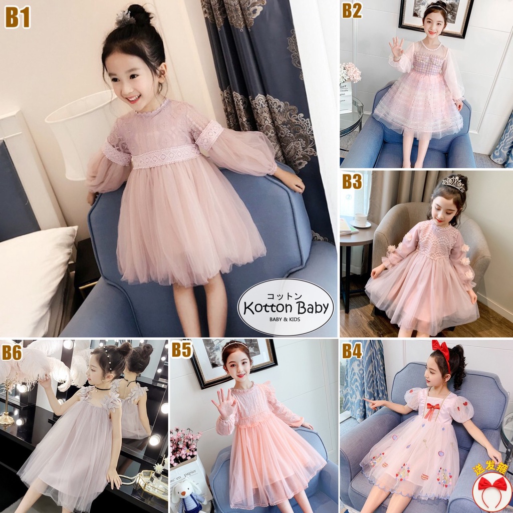 3-8thn | DRESS BAYI ANAK [KUALITAS IMPOR] GAUN BAYI PESTA ELEGAN FORMAL PEREMPUAN HC B catalog