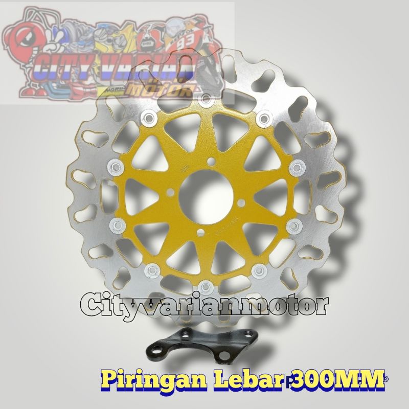 DISK DISC CAKRAM DEPAN PIRINGAN LEBAR JUPITER MX LUBANG 4 PIRINGAN LEBAR 300MM JUPITER Z1 PIRINGAN LEBAR 300MM VEGA R ZR RR