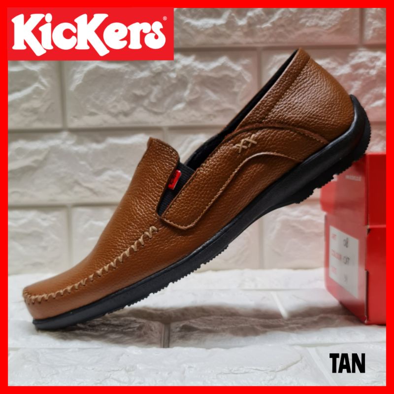 Sepatu Kerja Pria - Sepatu Pantofel Kickers - Sepatu Kulit Asli - Sepatu Formal Cowok