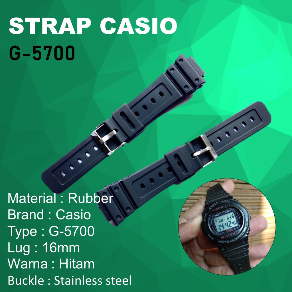 Tali Jam Tangan Casio G5700 strap casio G 5700