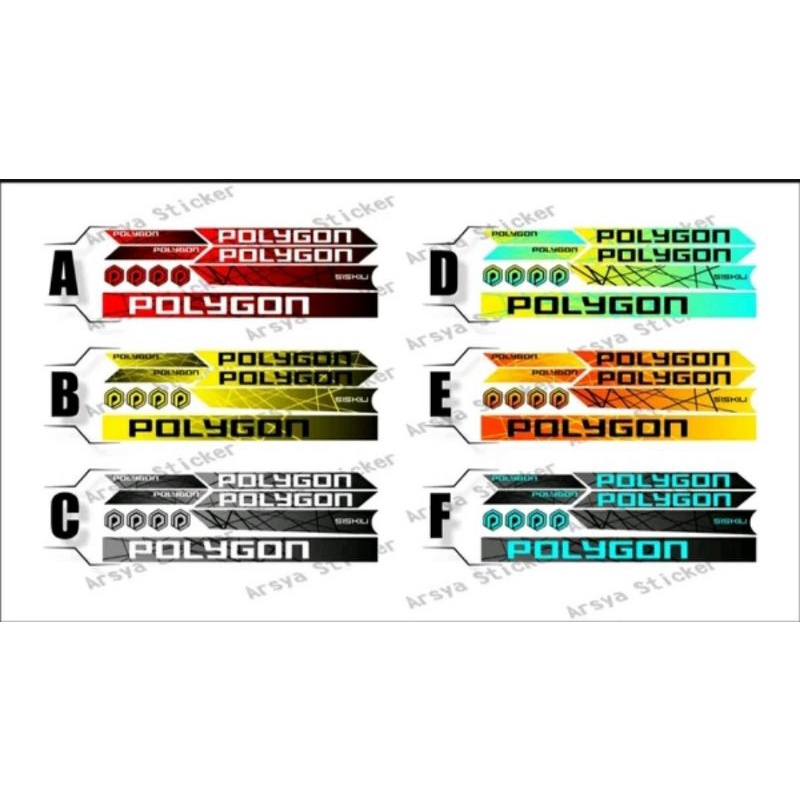 Decal sticker frame polygon siskiu D5 D6