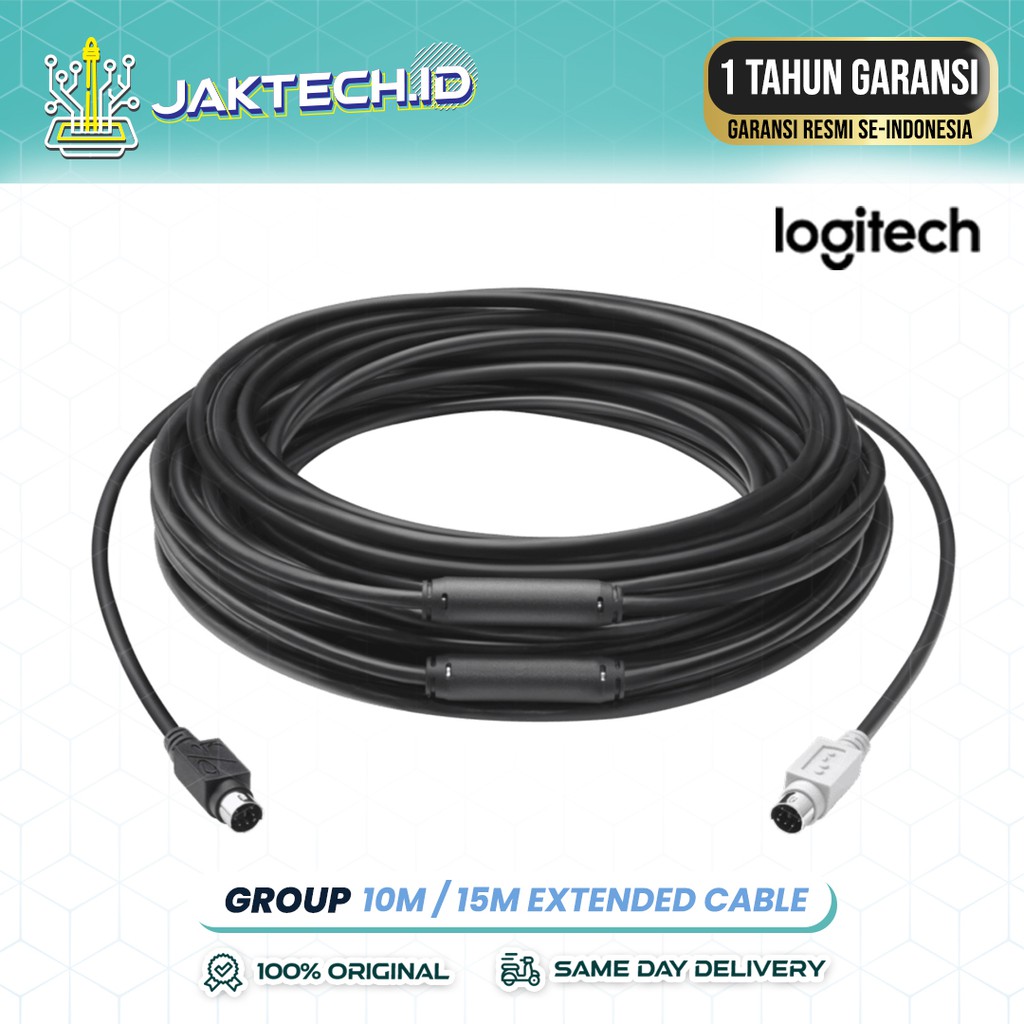 Logitech Group Extended Cable 10M / 15M Perpanjangan Kabel Extension Extender ORIGINAL DAN GARANSI R