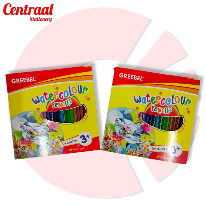 Pensil Warna Greebel 24C Water Colour Panjang