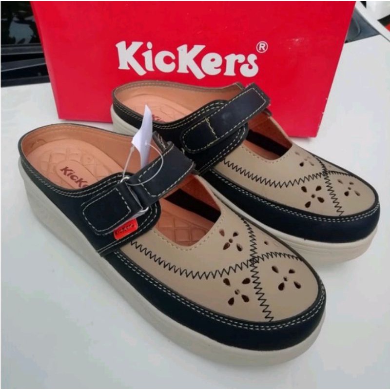 wedges sandal selop wanita KICKERS
