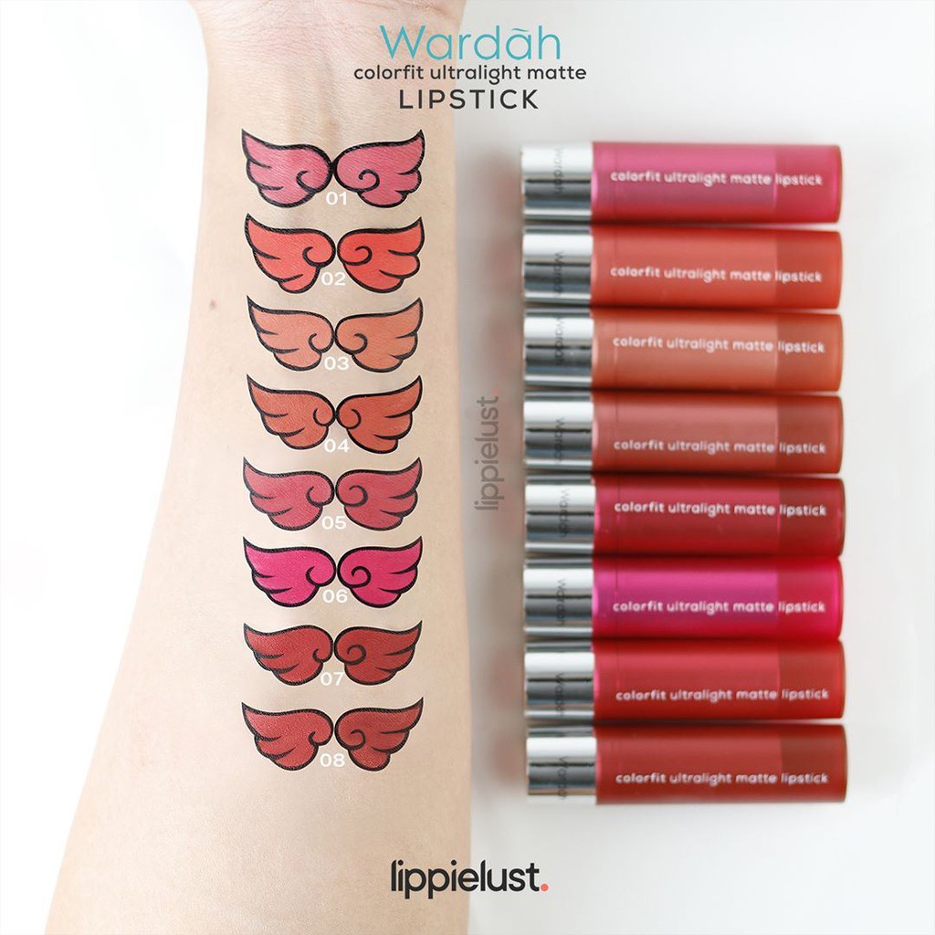 Wardah COLORFIT Ultralight Matte Lipstick / color fit / KOREAN EDITION / LIPSTIK