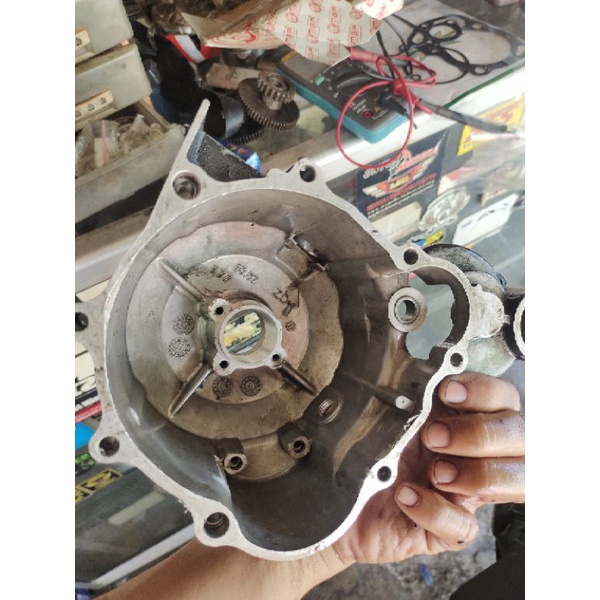 Block magnet motor Minerva R150v copotan masih ok