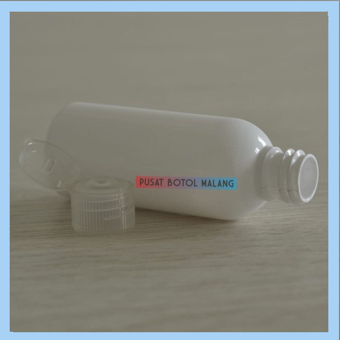 Botol Plastik Pet 60Ml Fliptop ( Natural Putih)