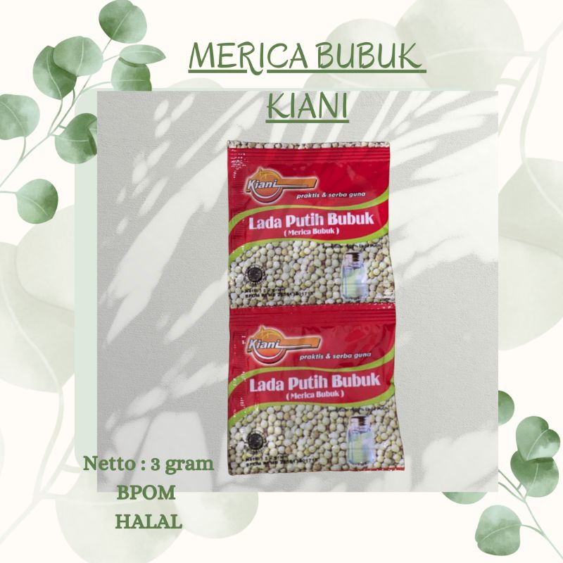

Lada putih bubuk by Kiani 2 gr