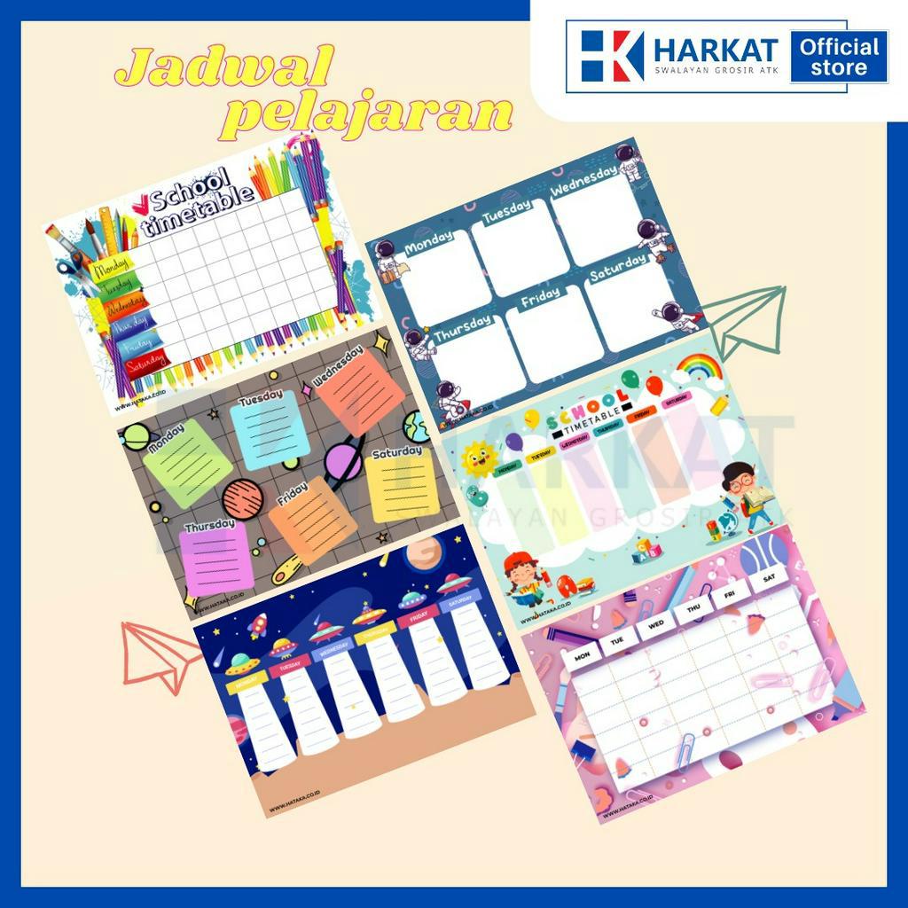 

Jadwal Pelajaran Aesthetic poster best seller Jadwal Sekolah Gambar Karakter Kekinian 1pcs