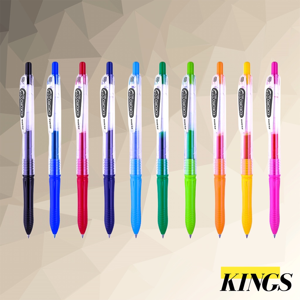 

Zebra Kokoro Gel Pen / Pulpen / Bolpen / Pena 0.5 mm