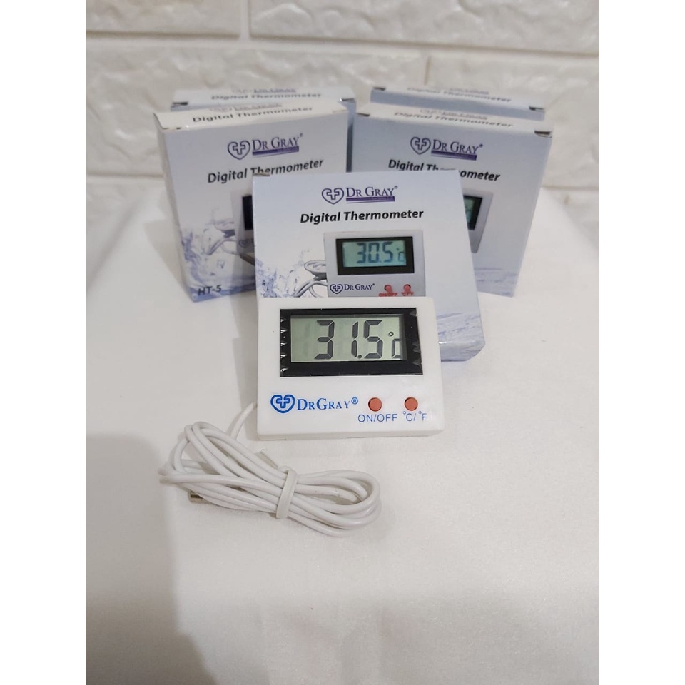 Termometer Digital Merek DR.GRAY Aquarium-Kulkas-Freezer dll  (Thermometer HT5)