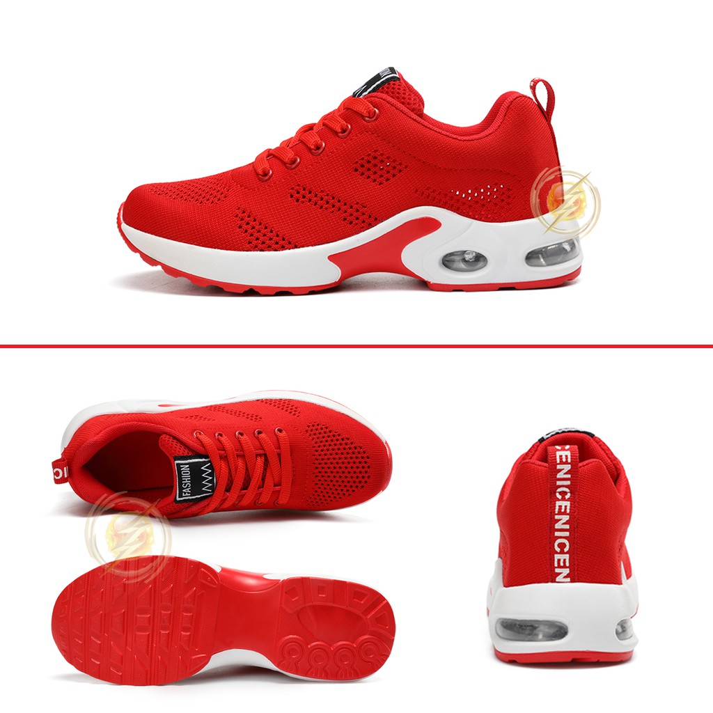 [COD] Sepatu Sneakers Wanita - Sepatu Fashion Kualitas Super Premium 202-RED