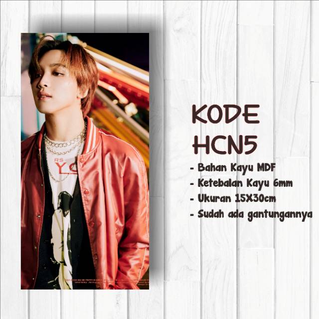 Walldecor NCT Dream Reload Haechan Ukuran 15x30cm Wall Decor Poster Kayu Hiasan Dinding KPOP Korea G