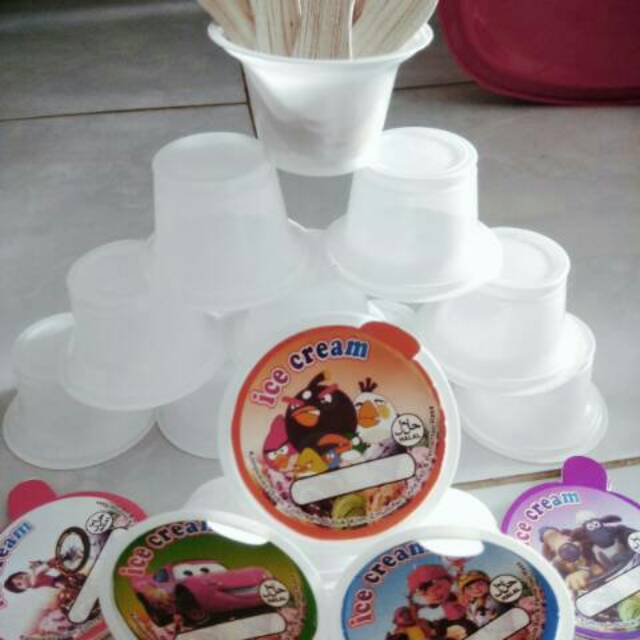 

Cup lengkap plastik uk 50ml