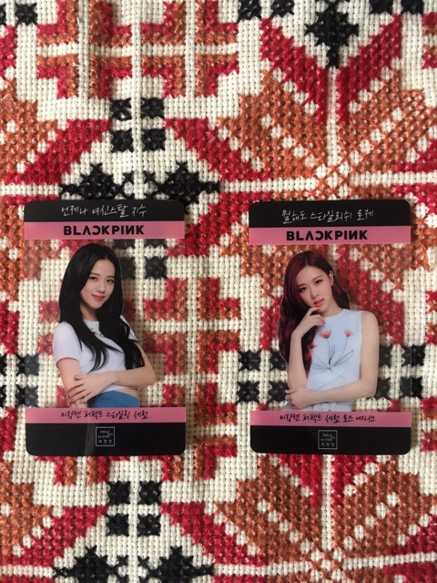 [READY STOCK] BLACKPINK JISOO ROSÉ MISE EN SCENE OFFICIAL PHOTOCARD