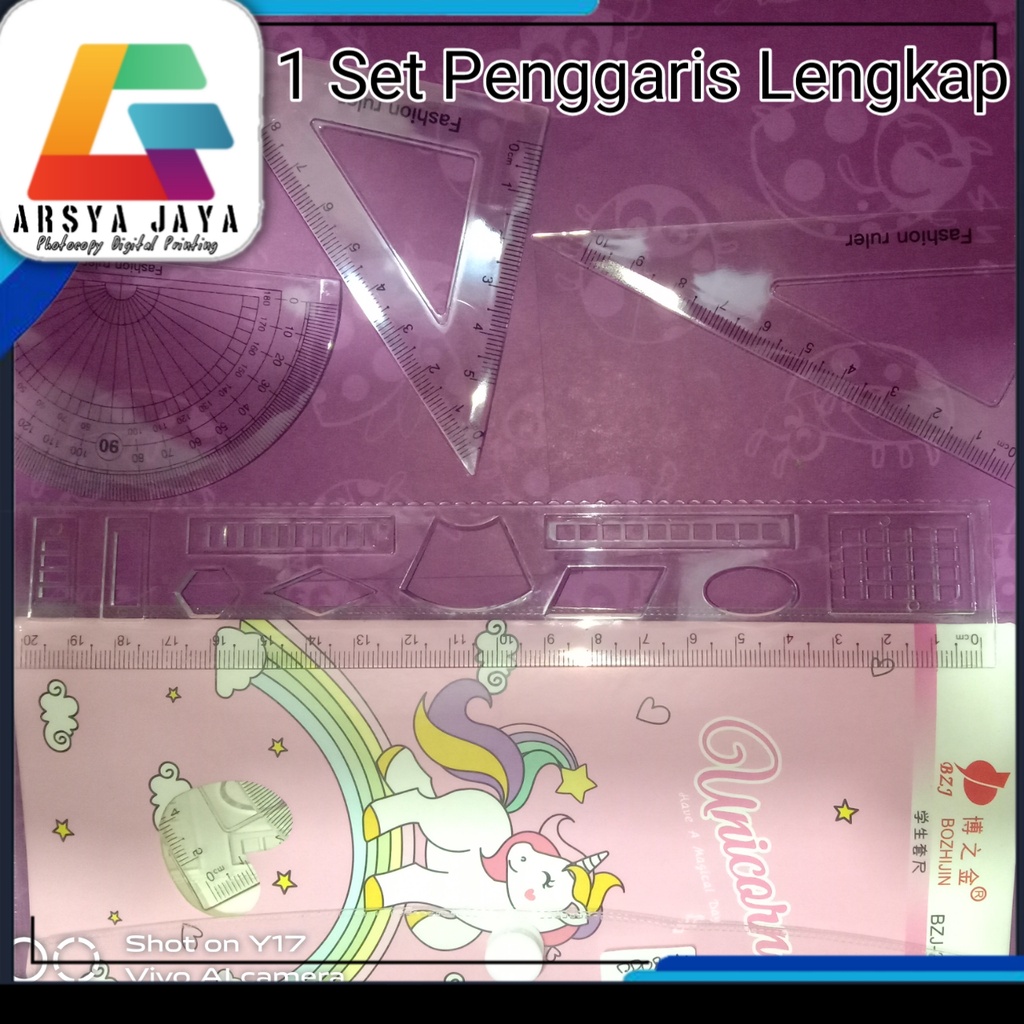 

Penggaris Set Plastik (Bungkus Mika)