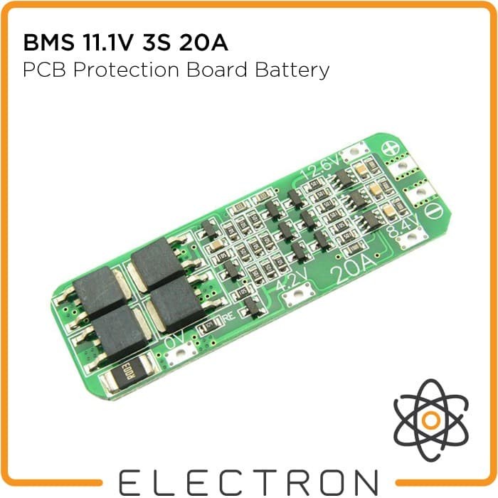 BMS 3S Battery Protection Charging Board 3S 18650 3.7V 4.2V 20A Baterai