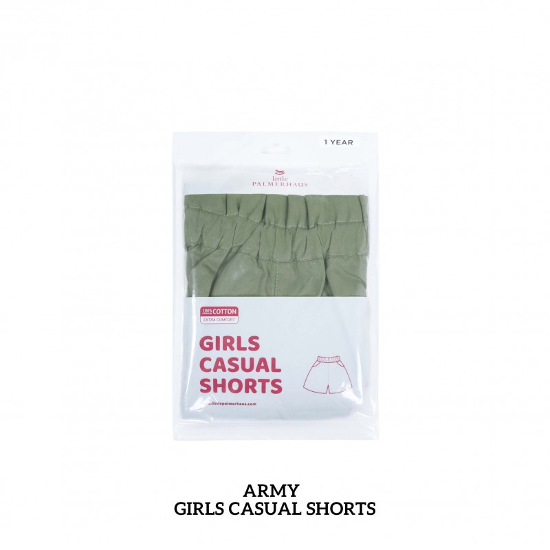 Little Palmerhaus Girl Casual Short Celana Pendek Anak Perempuan - Army