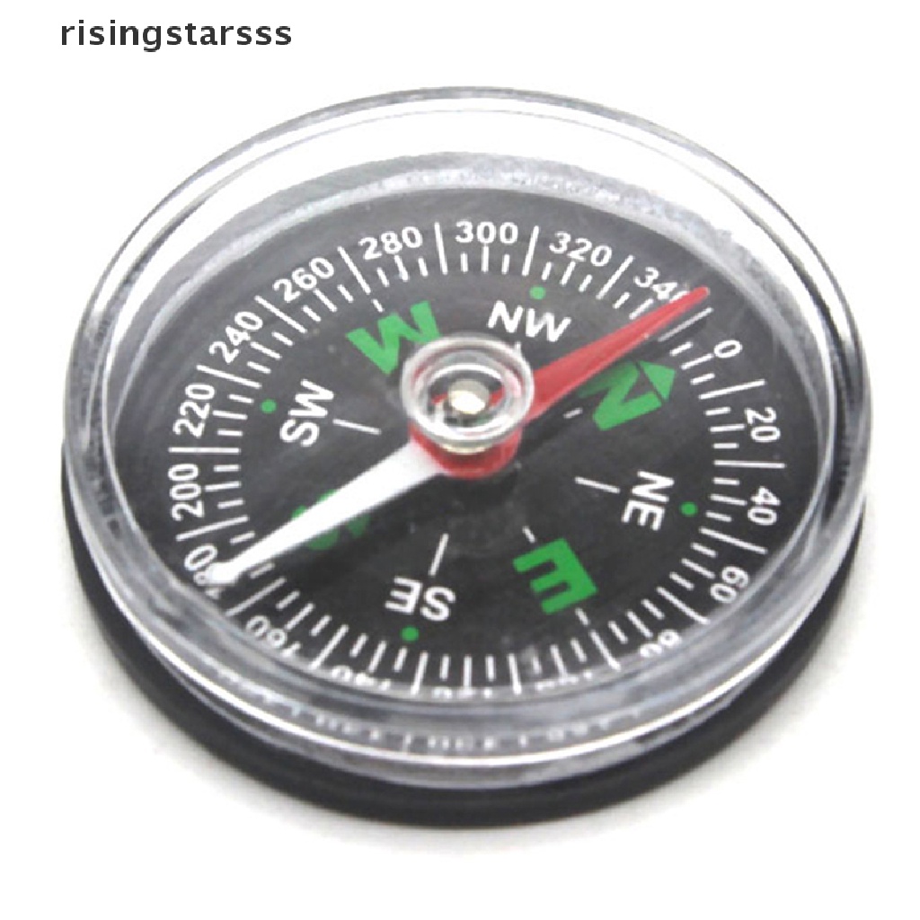 Rsid Span-new Kompas Portable Mini Precise Praktis Guider Survival Button Design Compass