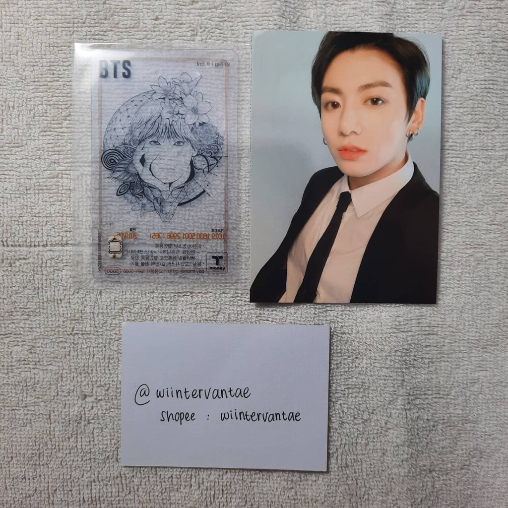 BOOKED - PHOTOCARD POWERBANK BBC BTS / PC PB BBC BTS JUNGKOOK (BUNDLE ONLY WITH TMONEY TAEHYUNG)