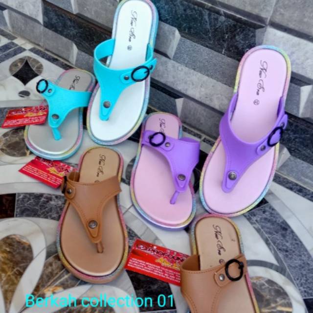 Sandal japit anak perempuan Tanggung