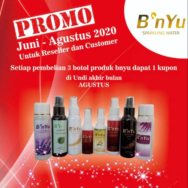 PROMO B'NYU SPARKLING WATER (BPOM)