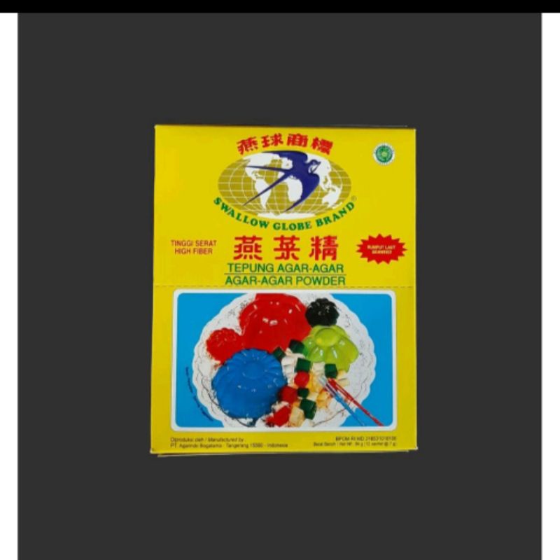 

Agar Swallow Globe 1 box isi 12 pcs