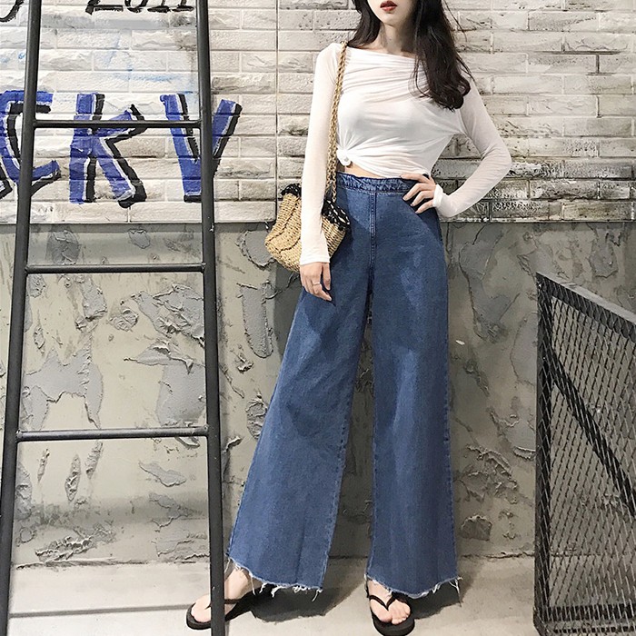 6120 Kimjiwon Pants/Celana Panjang/Celana Jeans/celana jeans wanita/Jeans Korea/celana wanita