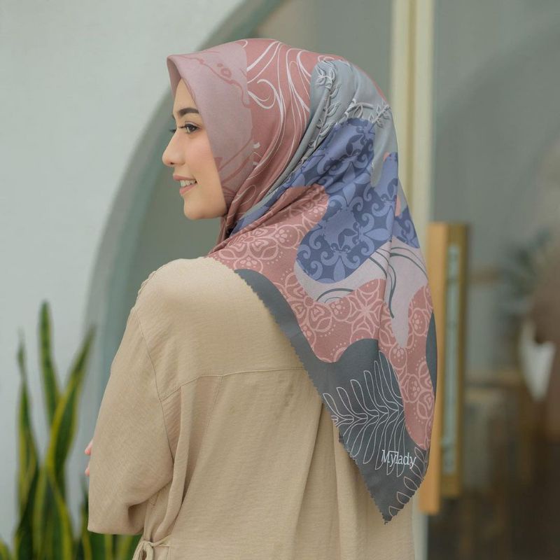 My lady motif Marcella Hijab original Kerudung Segiempat