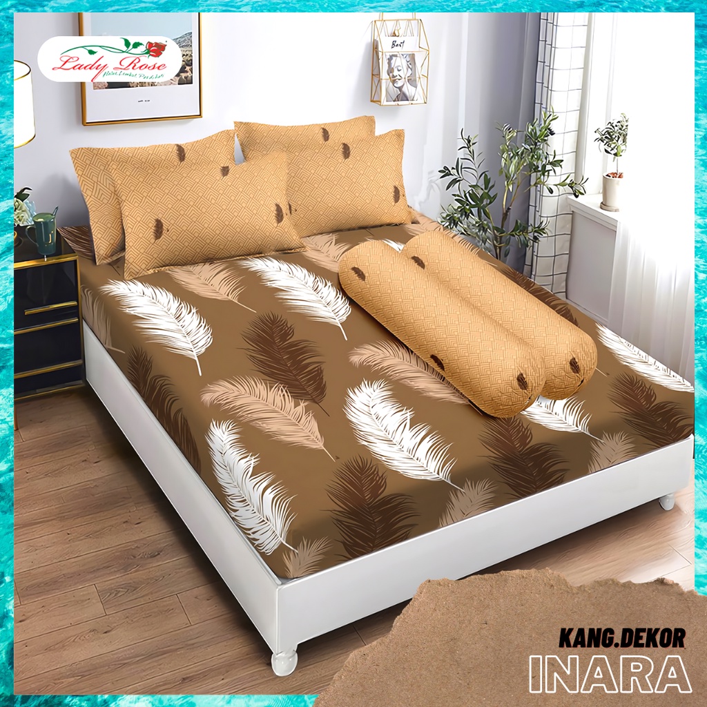SPREI LADY ROSE 180X200 NO 1 KING INARA SEPRAI CANTIK KAMAR TIDUR SEPREI LADYROSE TERBARU PROMO MURAH PREMIUM ANTI LUNTUR SEPREI AESTHETIC SEPRAI CANTIK SEPRE PROMO ANTI LUNTUR MOTIF LADYROSE PLUS SARUNG BANTAL SPREI DEWASA ALAS KASUR SPREI ADEM