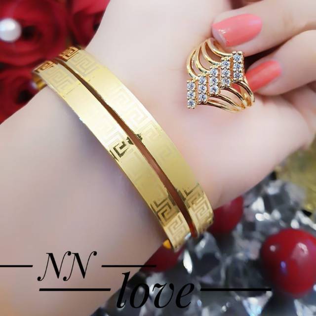 Xuping set perhiasan lapis emas 24K 1501