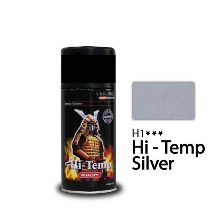 Cat Semprot Samurai HT High Temp Tahan Panas H1 H2 Knalpot H1-SILVER