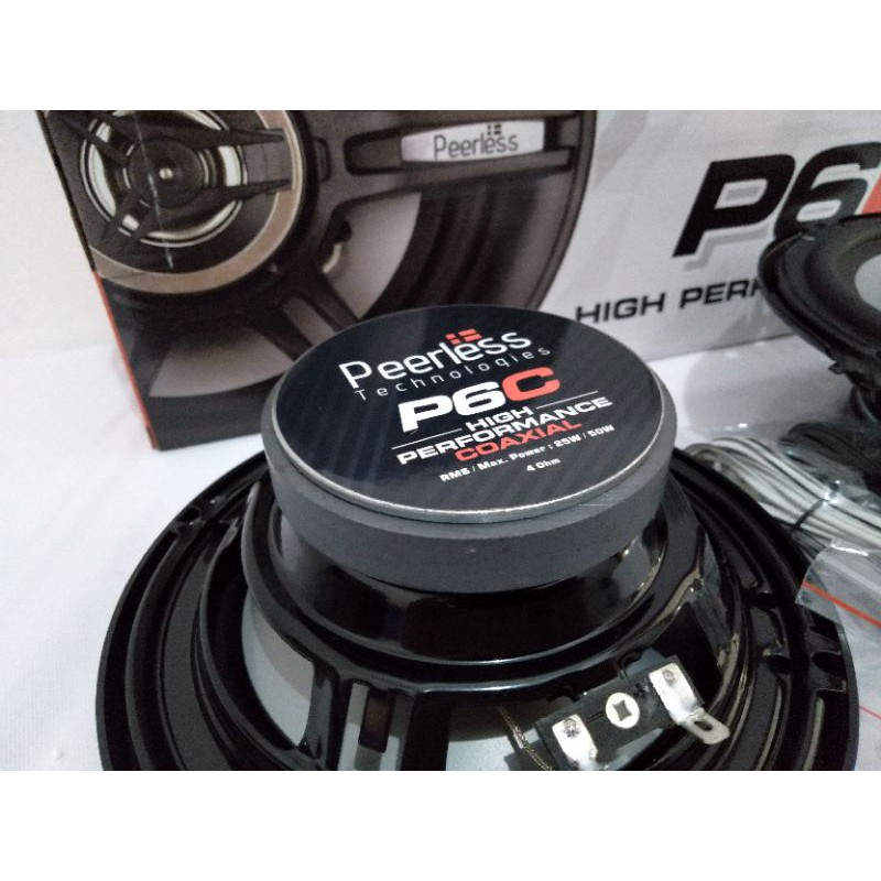 Audio Mobil Speaker Coaxial Peerless By Cello Audio 2 Way P6C Kualitas Di Atas Nakamichi NSE-1617