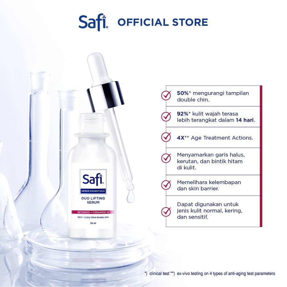 Safi Serum Essentials Series | Skin Renewal | Blemish | Bright Up | Duo Lifting | -30ml