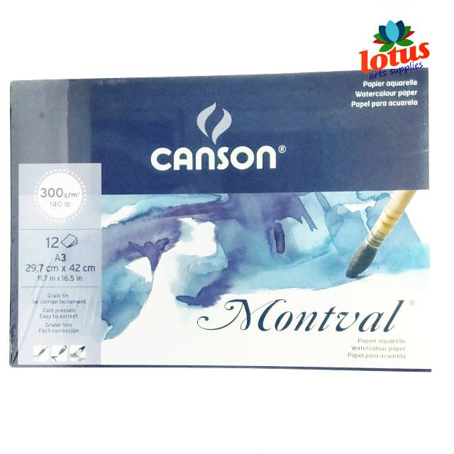 

Adn Canson Montval A3 300gsm 12 sheets