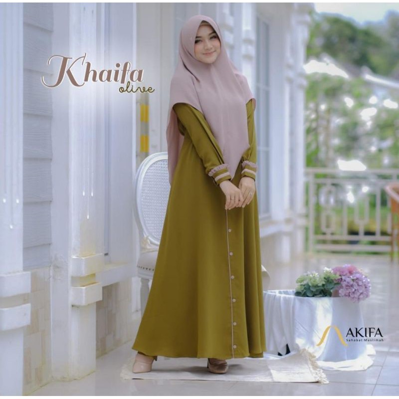 Gamis Khaifa by Akifa (Ready ukuran M )