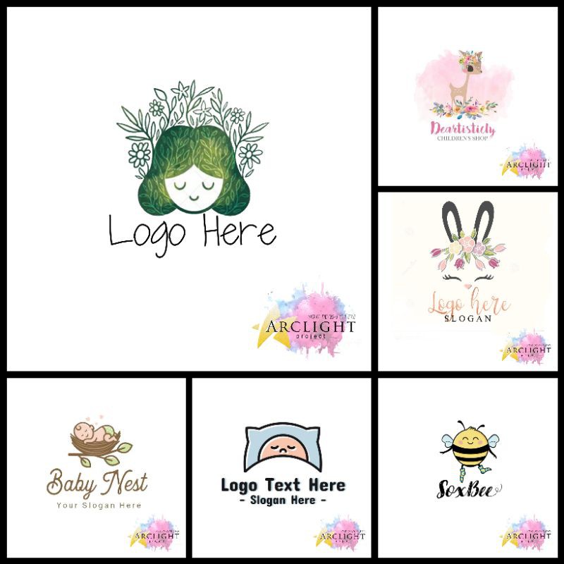 ARCLIGHT CUTE LOGO - JASA DESIGN LOGO BISNIS OLSHOP MURAH