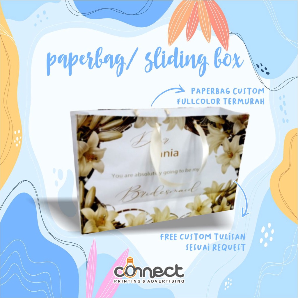 Paperbag Custom | Bridesmaid Box |Slidingbox